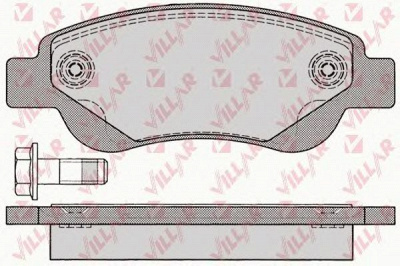VILLAR 6261235 -  Комплект тормозных колодок, дисковый тормоз