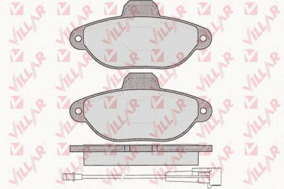 VILLAR 6261262 -  Комплект тормозных колодок, дисковый тормоз