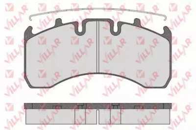 VILLAR 6261539 -  Комплект тормозных колодок, дисковый тормоз