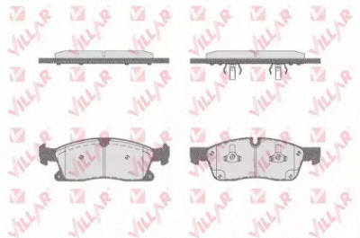 VILLAR 6261735 -  Комплект тормозных колодок, дисковый тормоз