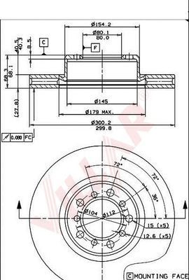 VILLAR 6281198 -  Тормозной диск