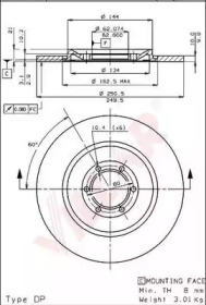 VILLAR 6282121 -  Тормозной диск