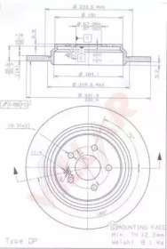 VILLAR 6282129 -  Тормозной диск