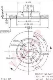 VILLAR 6282151 -  Тормозной диск