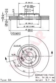 VILLAR 6282165 -  Тормозной диск