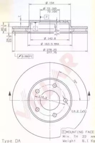 VILLAR 6282175 -  Тормозной диск