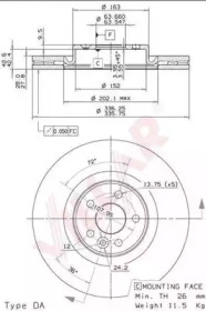 VILLAR 6282176 -  Тормозной диск