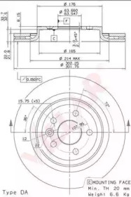 VILLAR 6282177 -  Тормозной диск
