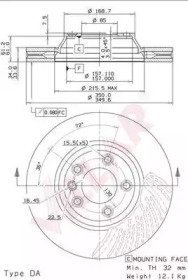 VILLAR 6282187 -  Тормозной диск