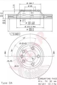 VILLAR 6282188 -  Тормозной диск