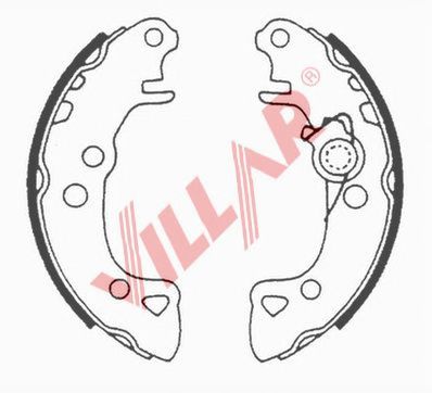 VILLAR 6290518 -  Комплект тормозных колодок