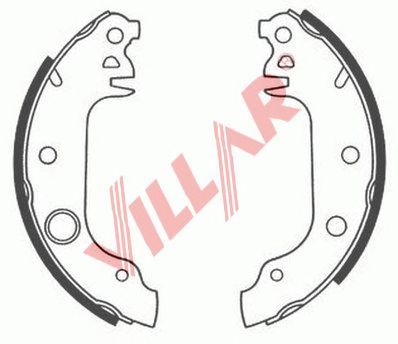 VILLAR 6290528 -  Комплект тормозных колодок