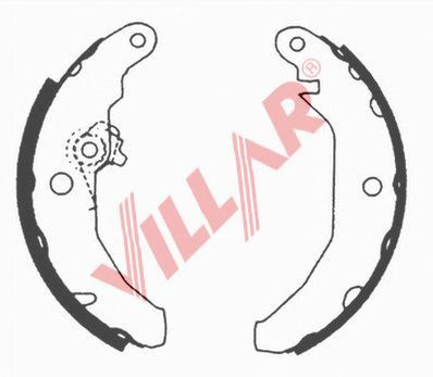 VILLAR 6290529 -  Комплект тормозных колодок