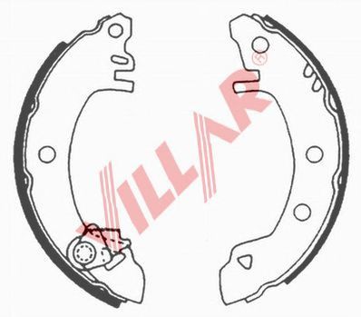 VILLAR 6290531 -  Комплект тормозных колодок