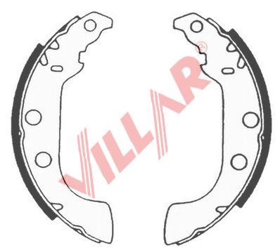 VILLAR 6290569 -  Комплект тормозных колодок