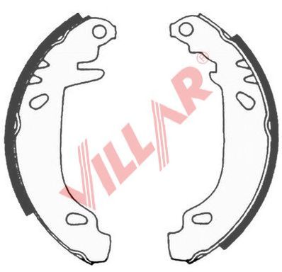 VILLAR 6290572 -  Комплект тормозных колодок