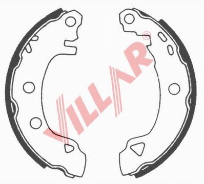 VILLAR 6290578 -  Комплект тормозных колодок