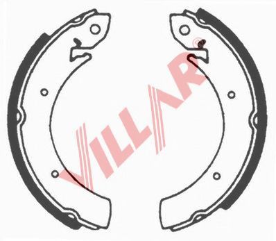 VILLAR 6290595 -  Комплект тормозных колодок