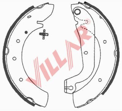 VILLAR 6290603 -  Комплект тормозных колодок
