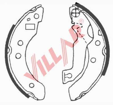 VILLAR 6290608 -  Комплект тормозных колодок