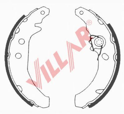 VILLAR 6290609 -  Комплект тормозных колодок