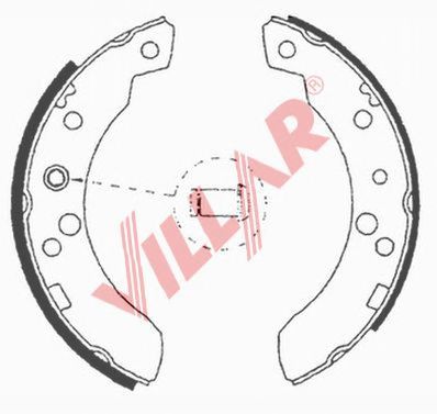 VILLAR 6290611 -  Комплект тормозных колодок