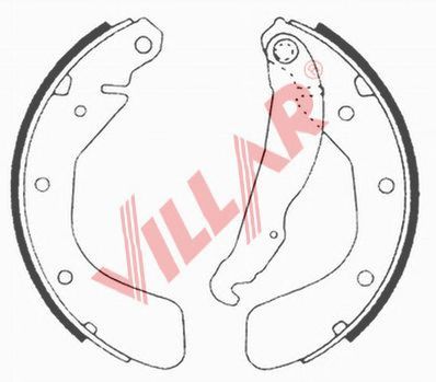 VILLAR 6290613 -  Комплект тормозных колодок