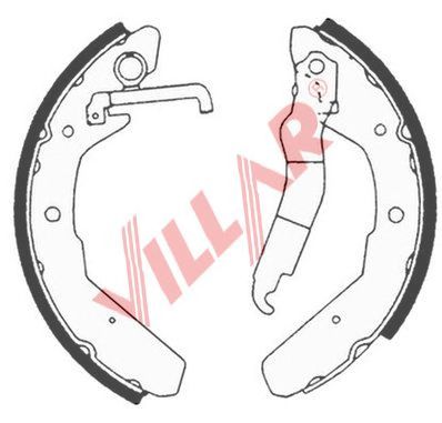 VILLAR 6290617 -  Комплект тормозных колодок