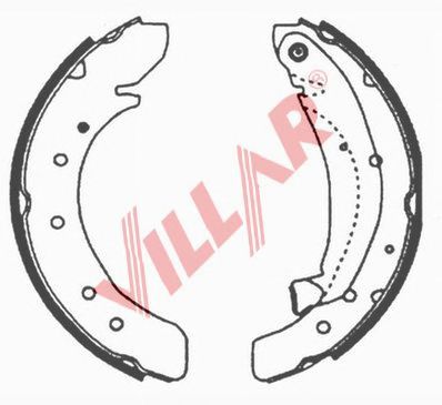 VILLAR 6290626 -  Комплект тормозных колодок