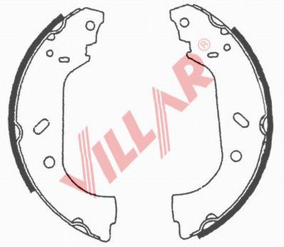 VILLAR 6290639 -  Комплект тормозных колодок