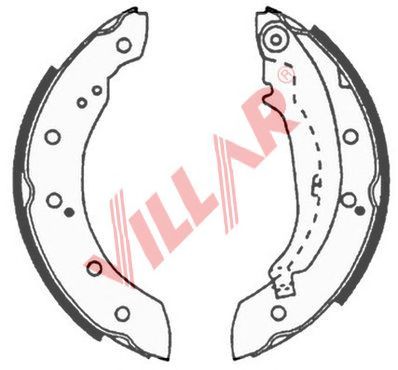 VILLAR 6290643 -  Комплект тормозных колодок