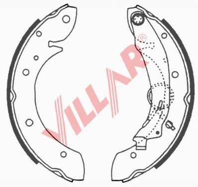VILLAR 6290648 -  Комплект тормозных колодок