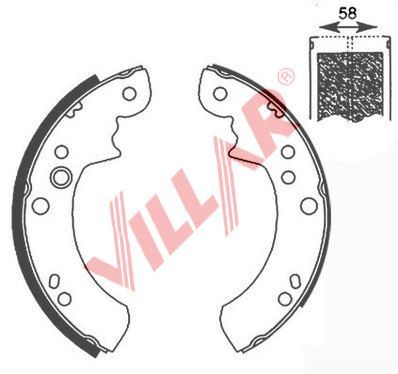 VILLAR 6290652 -  Комплект тормозных колодок