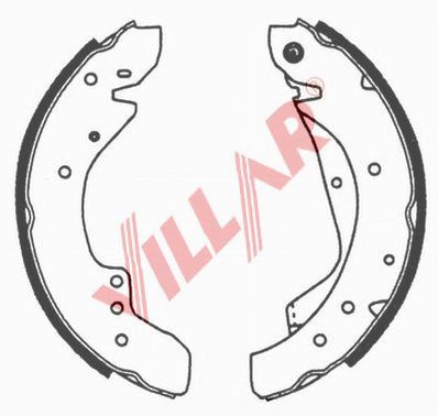 VILLAR 6290662 -  Комплект тормозных колодок