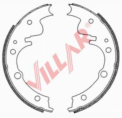 VILLAR 6290683 -  Комплект тормозных колодок