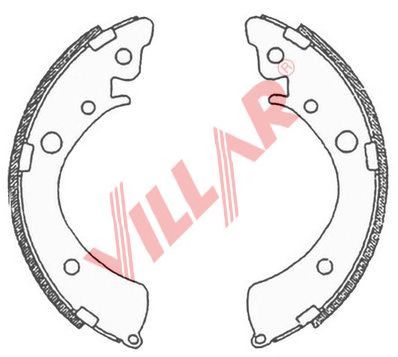 VILLAR 6290697 -  Комплект тормозных колодок