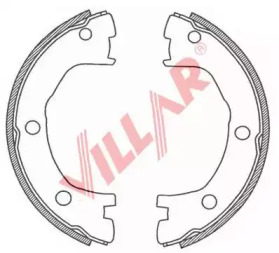 VILLAR 6290723 -  Комплект тормозных колодок, стояночная тормозная система