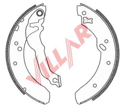 VILLAR 6290726 -  Комплект тормозных колодок