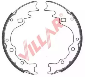 VILLAR 6290734 -  Комплект тормозных колодок