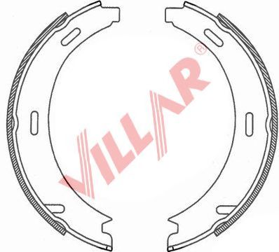 VILLAR 6290746 -  Комплект тормозных колодок, стояночная тормозная система