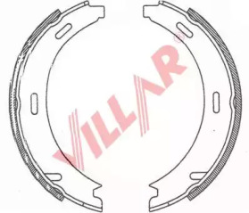 VILLAR 6290747 -  Комплект тормозных колодок, стояночная тормозная система