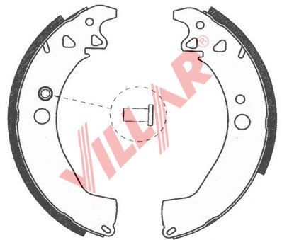 VILLAR 6290756 -  Комплект тормозных колодок