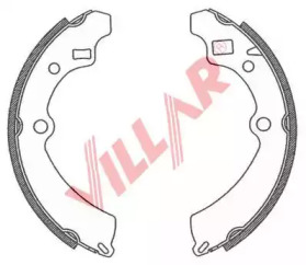 VILLAR 6290765 -  Комплект тормозных колодок