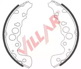VILLAR 6290769 -  Комплект тормозных колодок