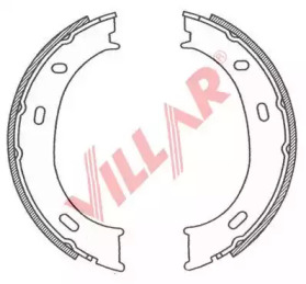 VILLAR 6290786 -  Комплект тормозных колодок, стояночная тормозная система