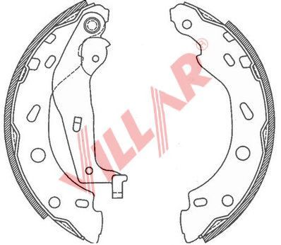 VILLAR 6290792 -  Комплект тормозных колодок