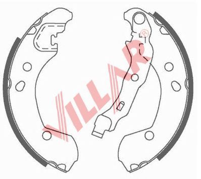 VILLAR 6290816 -  Комплект тормозных колодок