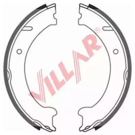 VILLAR 6290829 -  Комплект тормозных колодок, стояночная тормозная система
