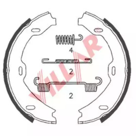 VILLAR 6290846 -  Комплект тормозных колодок, стояночная тормозная система