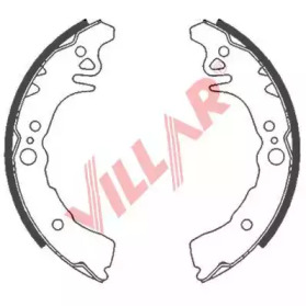 VILLAR 6290852 -  Комплект тормозных колодок
